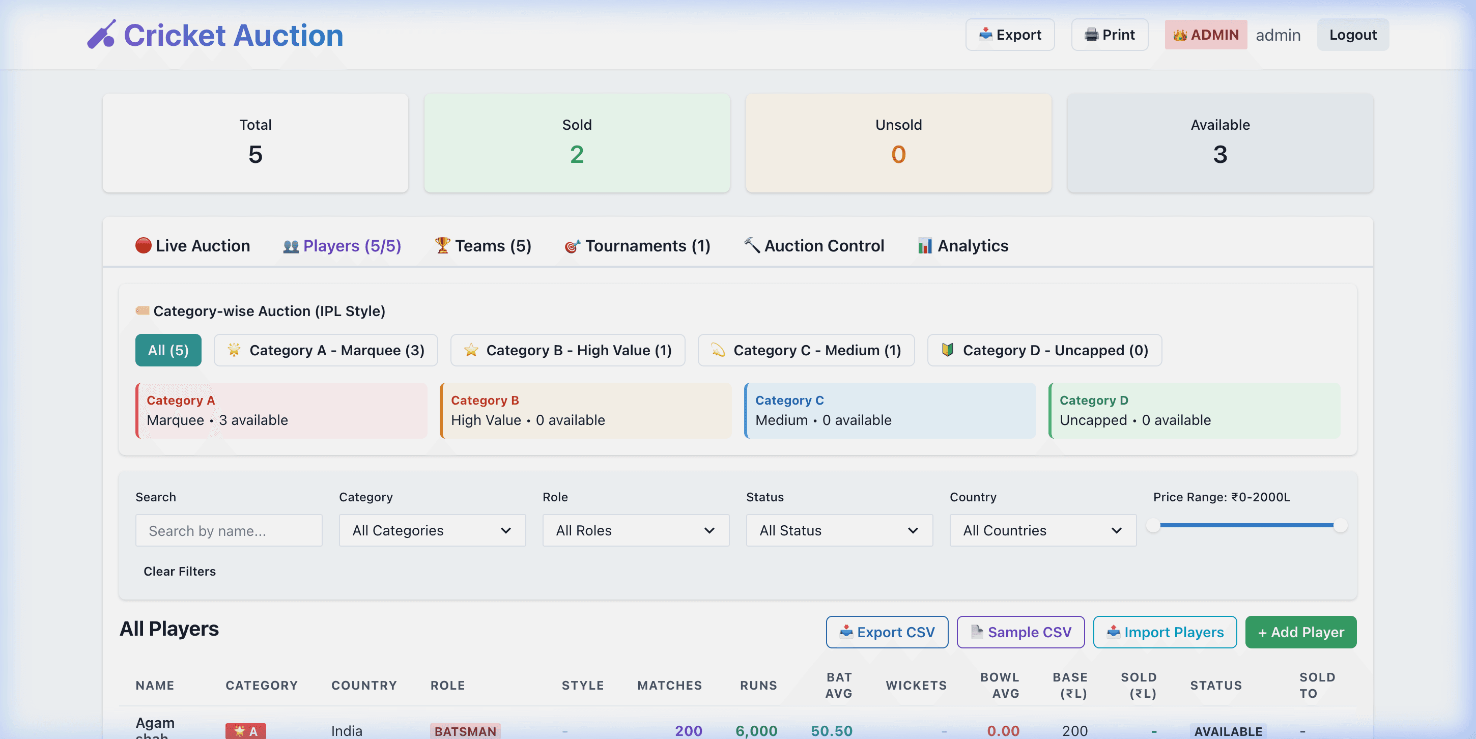 Advanced Player Insights